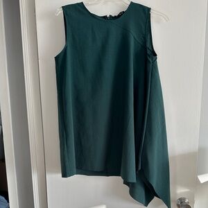 COS Deep Green Asymmetrical Top